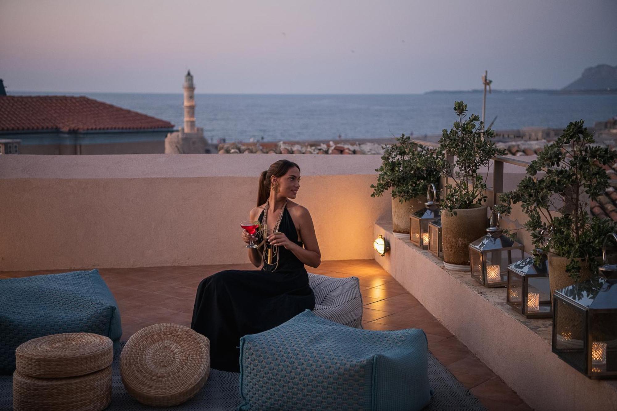 Casa Delfino Hotel & Spa Chrissi Akti Chania Exterior foto
